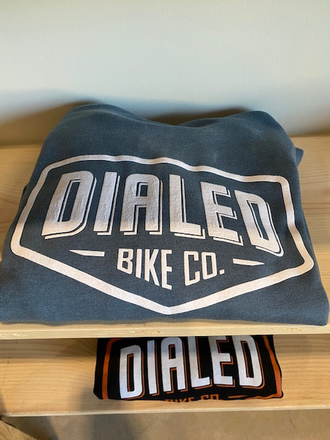 Dialed Bike Co. Zip Hoody - Heather Slate